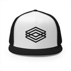 Stylish 5 Panel Trucker Cap with Modern Embroidery