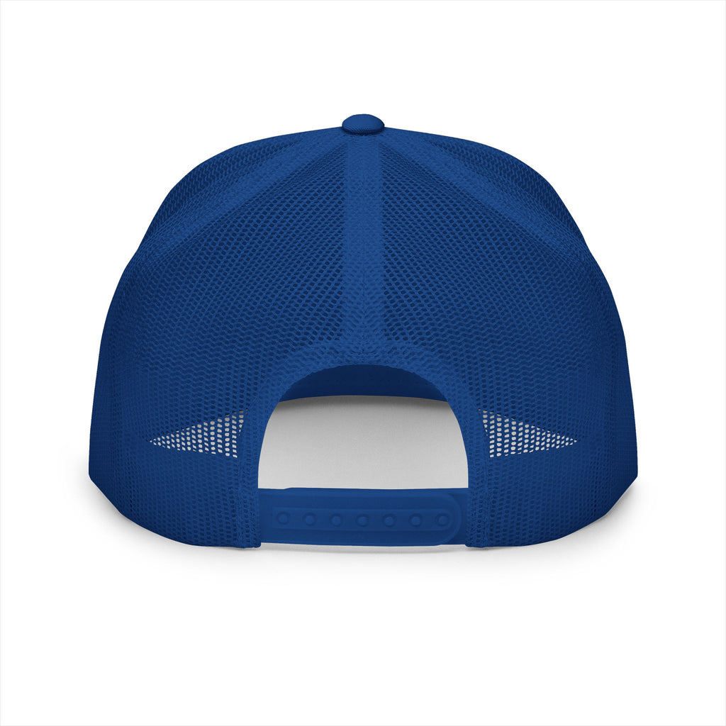 Stylish 5 Panel Trucker Cap with Modern Embroidery