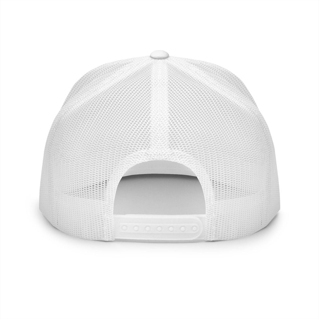 Stylish 5 Panel Trucker Cap with Modern Embroidery