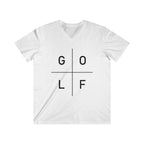 G|O|L|F - Squared: Men's Fitted V-Neck Short Sleeve Tee