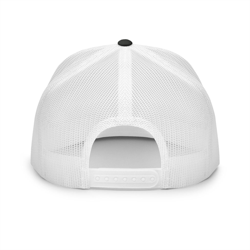 Stylish 5 Panel Trucker Cap with Modern Embroidery