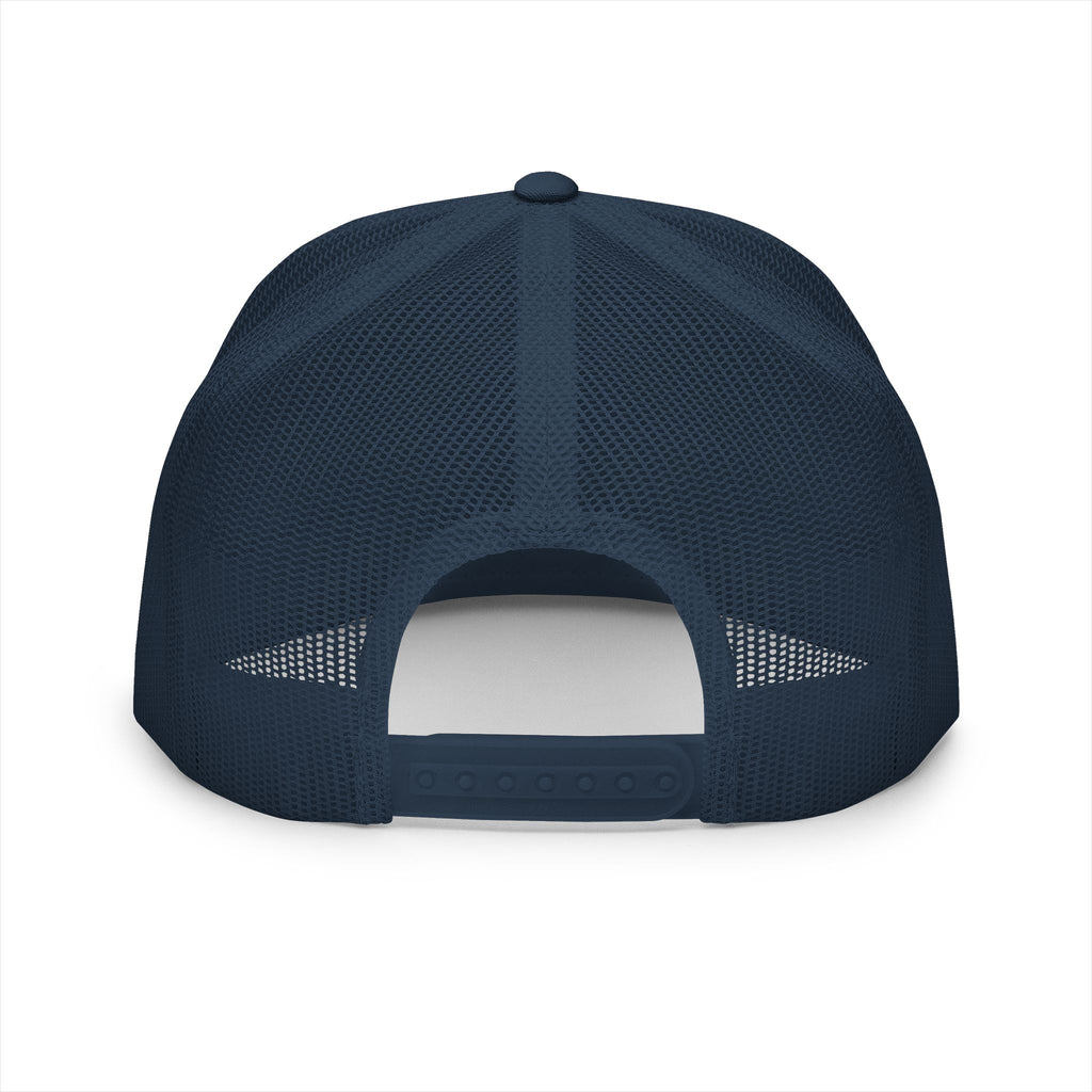 Stylish 5 Panel Trucker Cap with Modern Embroidery