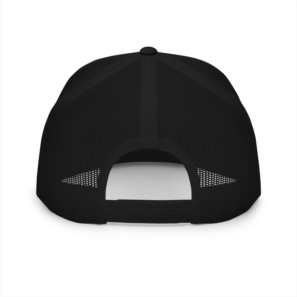 Stylish 5 Panel Trucker Cap with Modern Embroidery