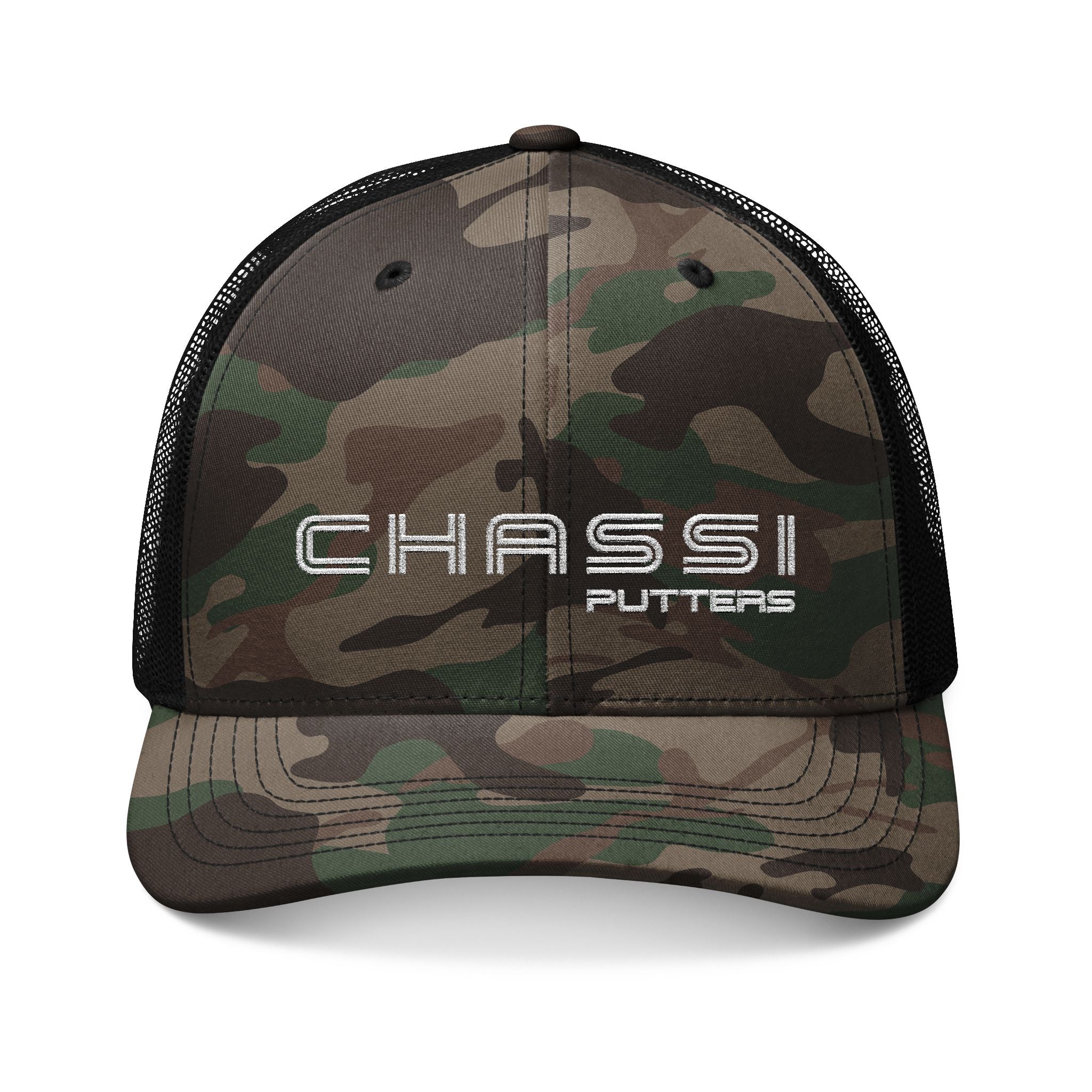 Camouflage Embroidered Trucker Hat for Outdoor Enthusiasts