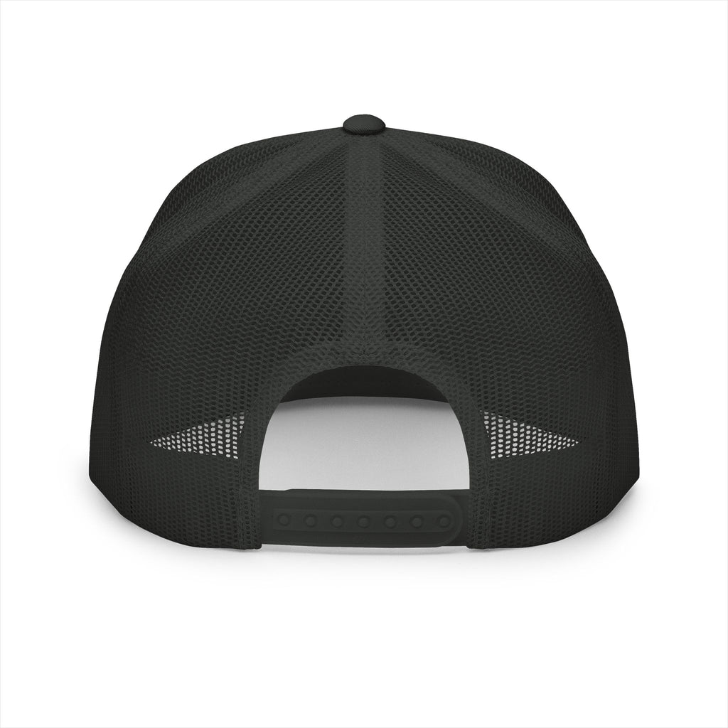 Stylish 5 Panel Trucker Cap with Modern Embroidery