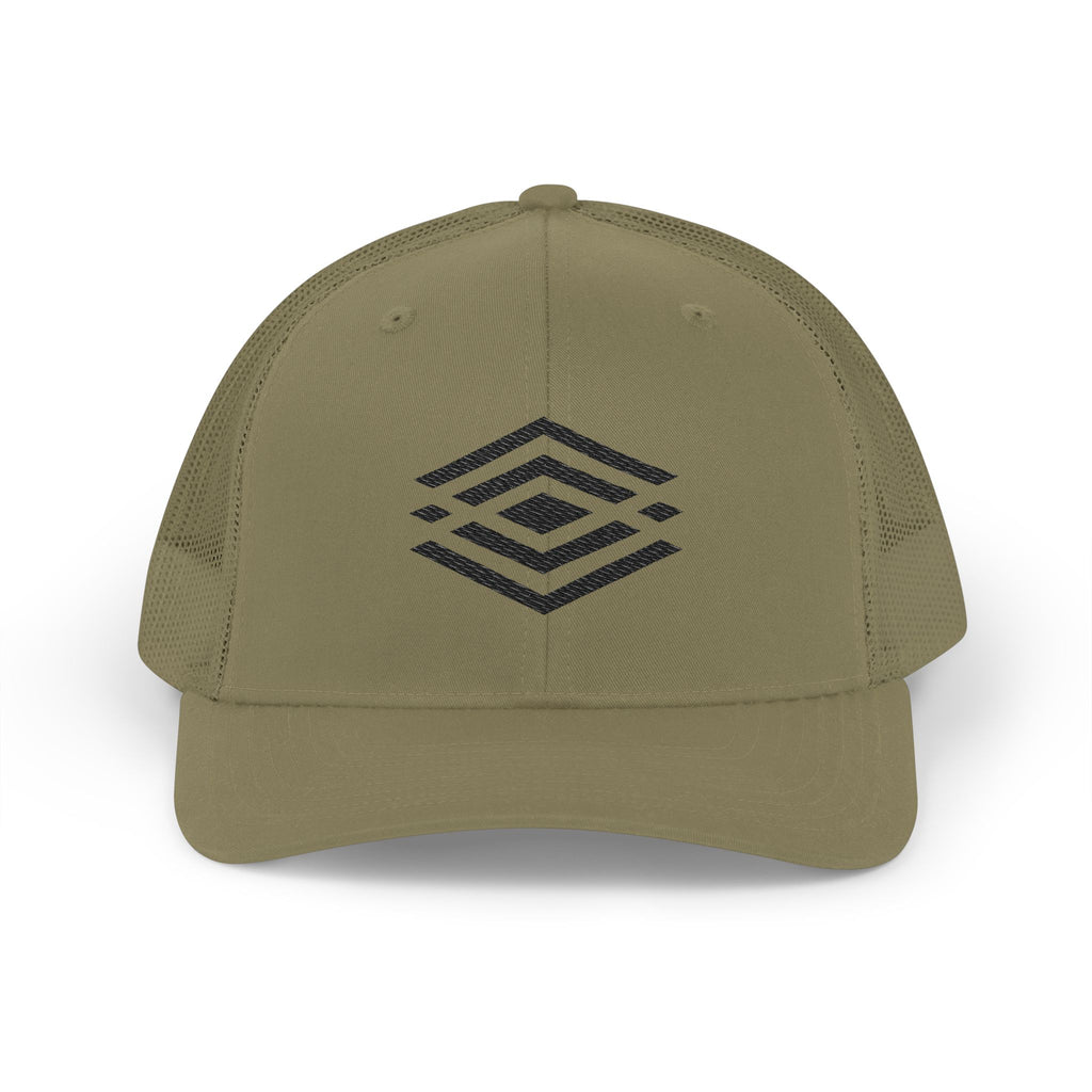 NEGATIVE SPACE ICON - CHASSI Embroidered Snapback Trucker Cap